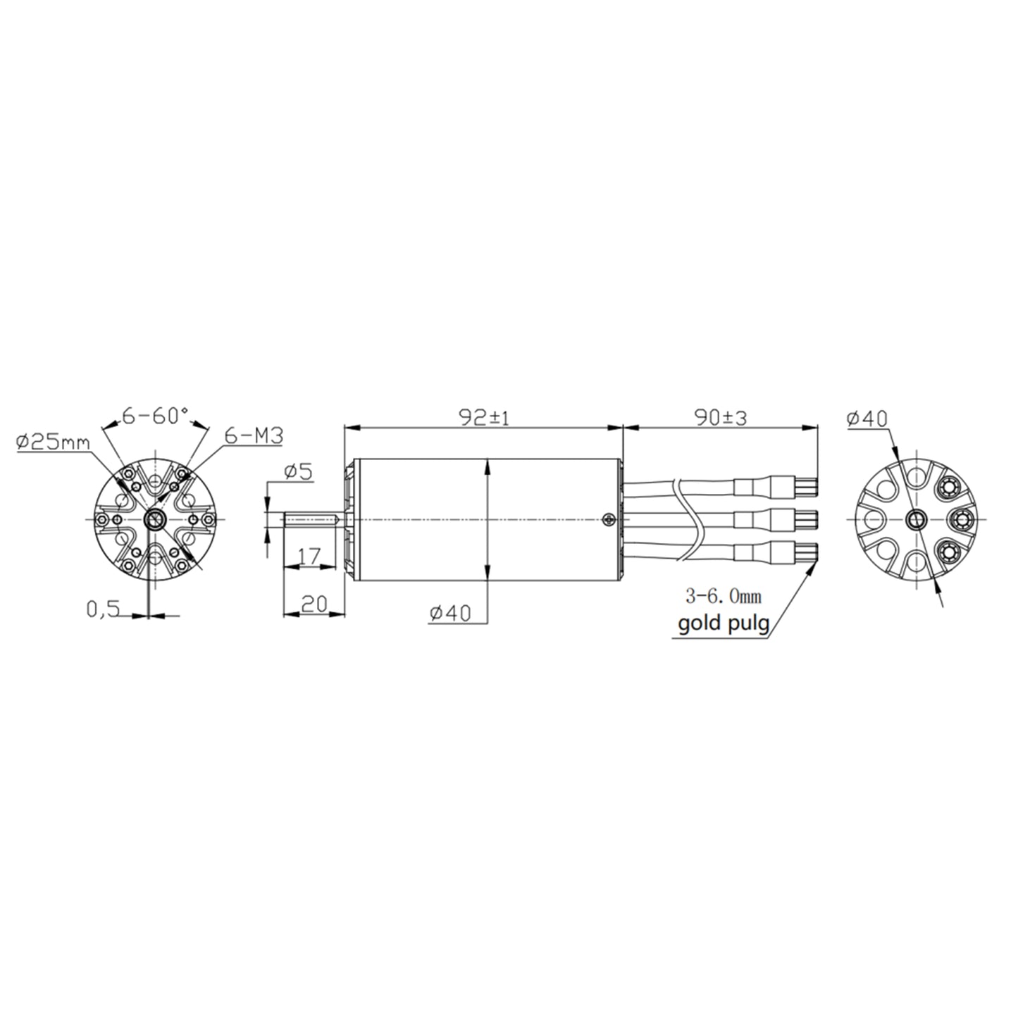 The Elecswoop IP48 4092 motor