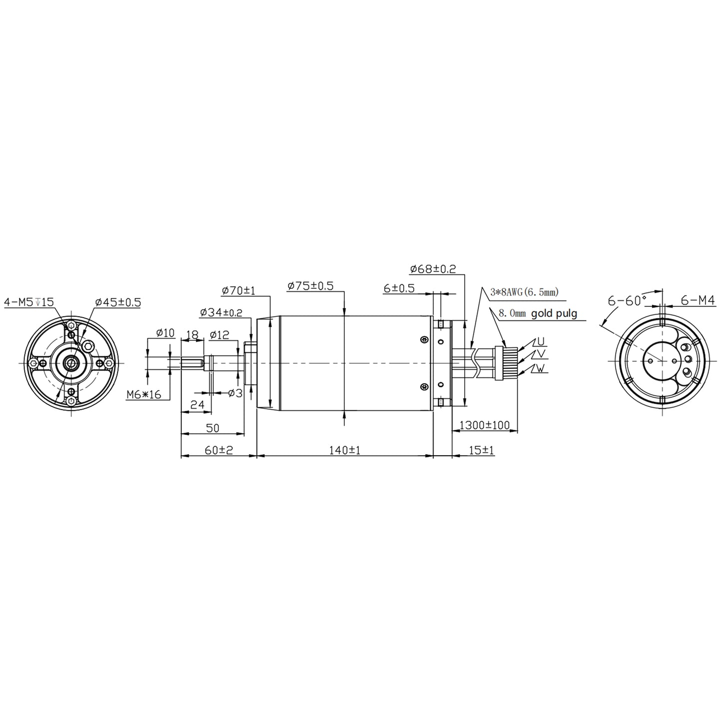 The Elecswoop 100kW IP68 waterproof motor